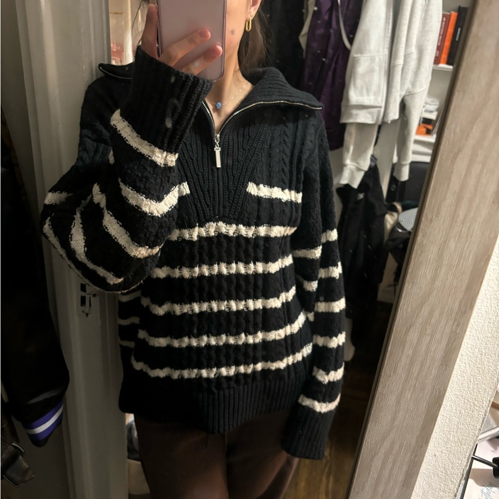 Half zip sweater
